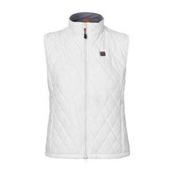 Nordic Heat - Dame Vest i hvidt Quilt