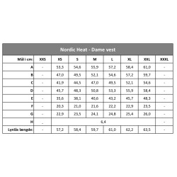 Nordic Heat - Dame Vest i hvidt Quilt