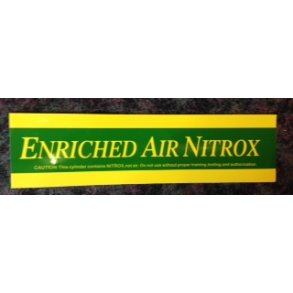 Nitrox sticker 38 cm