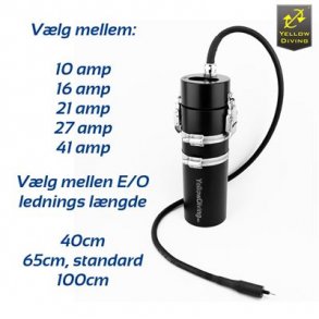Yellow Diving batteri med enkelt E/O
