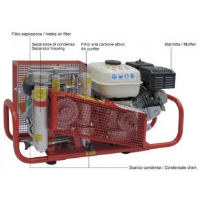 Coltri Sub KOMPRESSOR MCH6/SH 100 L  5,5 HP HONDA
