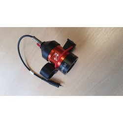 Yellow Diving 75W LED headlamp with the battery indicator