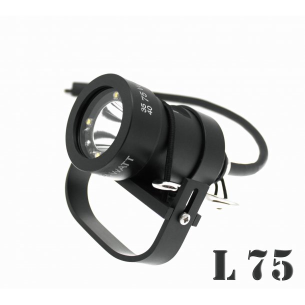 Yellow Diving 75W LED headlamp with the battery indicator