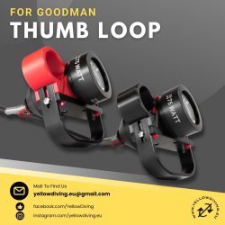 Yellow Diving Thumb Loop for Goodman handle