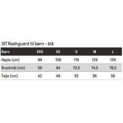 IST Rashguard til brn - bl