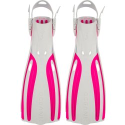 Oceanic Viper 2 Hlremsfinner - Hvid/Pink