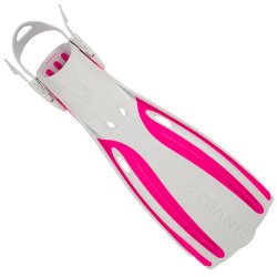 Oceanic Viper 2 Hlremsfinner - Hvid/Pink
