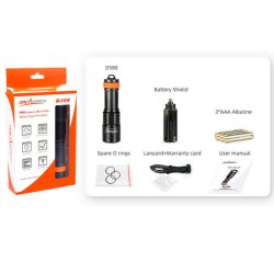 OrcaTorch D580 530 lumen - Dykkerlygte