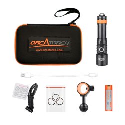 OrcaTorch D710V Videolygte - 2000 lumens