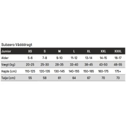 Subzero Java Vddragt 3mm - Junior
